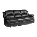  Manufacturer Color_Black -- Cranley 9700BLK-3 Double Reclining Sofa IMAGE 2