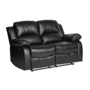  Manufacturer Color_Black -- Cranley 9700BLK-2 Double Reclining Love Seat IMAGE 2