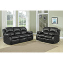  Manufacturer Color_Black -- Cranley 9700BLK-2 Double Reclining Love Seat IMAGE 7
