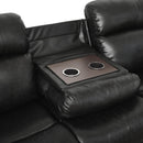 Manufacturer Color_Black -- Homelegance Marille Reclining Leather Look Sofa IMAGE 5