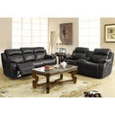  Manufacturer Color_Black -- Homelegance Marille Reclining Leather Look Sofa IMAGE 7