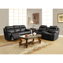  Manufacturer Color_Black -- Homelegance Marille Reclining Leather Look Loveseat with Console IMAGE 8