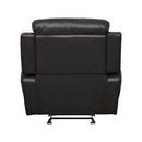  Manufacturer Color_Black -- Homelegance Marille Glider Leather Look Recliner IMAGE 4