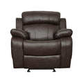  Manufacturer Color_Brown -- Marille 9724BRW-1 Glider Reclining Chair IMAGE 1