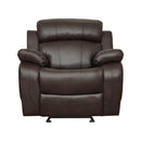  Manufacturer Color_Brown -- Marille 9724BRW-1 Glider Reclining Chair IMAGE 1
