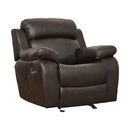  Manufacturer Color_Brown -- Marille 9724BRW-1 Glider Reclining Chair IMAGE 2