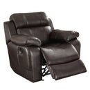  Manufacturer Color_Brown -- Marille 9724BRW-1 Glider Reclining Chair IMAGE 5