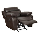  Manufacturer Color_Brown -- Marille 9724BRW-1 Glider Reclining Chair IMAGE 6