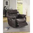  Manufacturer Color_Brown -- Marille 9724BRW-1 Glider Reclining Chair IMAGE 7