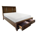  Size_California King -- Homelegance Cumberland Sleigh Bed with Storage IMAGE 4