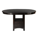  Homelegance Junipero 2423-36 Round / Oval Counter Height Table with Storage Base IMAGE 2
