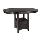  Homelegance Junipero 2423-36 Round / Oval Counter Height Table with Storage Base IMAGE 3