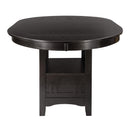  Homelegance Junipero 2423-36 Round / Oval Counter Height Table with Storage Base IMAGE 4