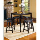  Homelegance Saddleback 5302BK-24 24 Counter Height Stool, RTA IMAGE 2