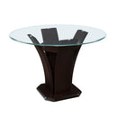  Homelegance Daisy 710-36RD* Round Counter Height Table, Glass Top IMAGE 2