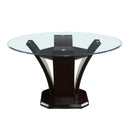  Homelegance Daisy 710-54* Round Dining Table, Glass Top IMAGE 1