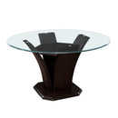  Homelegance Daisy 710-54* Round Dining Table, Glass Top IMAGE 2