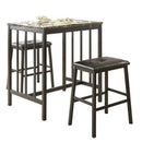  Homelegance Edgar 3 pc Counter Height Dinette 5106BK IMAGE 1