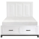  Homelegance Garretson 1450WH 6 pc Queen Platform Bedroom Set IMAGE 3