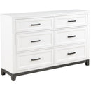  Homelegance Garretson 1450WH 6 pc Queen Platform Bedroom Set IMAGE 5
