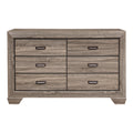  Color_Natural -- Homelegance Beechnut 6 Drawer Dresser IMAGE 1
