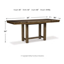  Signature Design by Ashley Moriville D631D12 9 pc Counter Height Dining Set IMAGE 7
