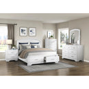  Homelegance Hudson 1520WH 6 pc Queen Platform Bedroom Set IMAGE 1