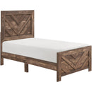  Homelegance Corbin 1534NPT 6 pc Twin Panel Bedroom Set IMAGE 2