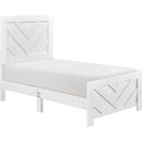  Homelegance Corbin 1534NPWHT 6 pc Twin Panel Bedroom Set IMAGE 2