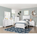  Homelegance Corbin 1534WHT 6 pc Twin Panel Bedroom Set IMAGE 1