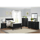  Homelegance Mayville 2147TBK 6 pc Twin Sleigh Bedroom Set IMAGE 1