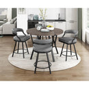  Homelegance Crowley 5565 5 pc Counter Height Dining Set - Grey IMAGE 1
