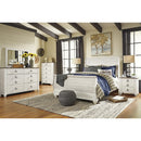  Size_Queen -- Signature Design by Ashley Willowton Sleigh Bed IMAGE 3