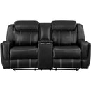  Homelegance Littleton 8516BK 2 pc Reclining Living Room Set IMAGE 3