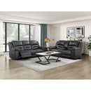  Homelegance Hazen 8538BK 2 pc Reclining Living Room Set IMAGE 1