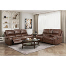  Homelegance Newnan 8549BRW 2 pc Reclining Living Room Set IMAGE 1
