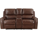  Homelegance Newnan 8549BRW 2 pc Reclining Living Room Set IMAGE 3