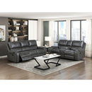  Homelegance Newnan 8549GRY 2 pc Reclining Living Room Set IMAGE 1