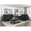 Homelegance Lewes 8566BLK 2 pc Living Room Set IMAGE 1