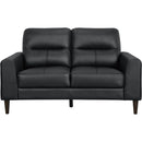  Homelegance Lewes 8566BLK 2 pc Living Room Set IMAGE 3