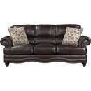  Homelegance Milford 9268BRW 2 pc Living Room Set IMAGE 2