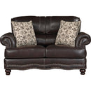  Homelegance Milford 9268BRW 2 pc Living Room Set IMAGE 3