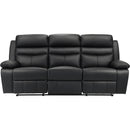  Homelegance Hancock 9628BLK 2 pc Reclining Living Room Set IMAGE 3