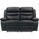  Homelegance Hancock 9628BLK 2 pc Reclining Living Room Set IMAGE 4