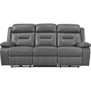  Homelegance Laconia 9629DGY 2 pc Power Reclining Living Room Set IMAGE 2
