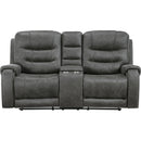  Homelegance Oberon 9634DGY 2 pc Reclining Living Room Set IMAGE 3