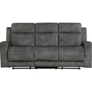  Homelegance Yates 9635DG 2 pc Reclining Living Room Set IMAGE 2