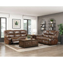  Homelegance Ellicott 9639BR 2 pc Reclining Living Room Set IMAGE 1