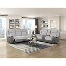  Homelegance Harriette 9703GY 2 pc Reclining Living Room Set IMAGE 1