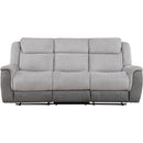  Homelegance Harriette 9703GY 2 pc Reclining Living Room Set IMAGE 2